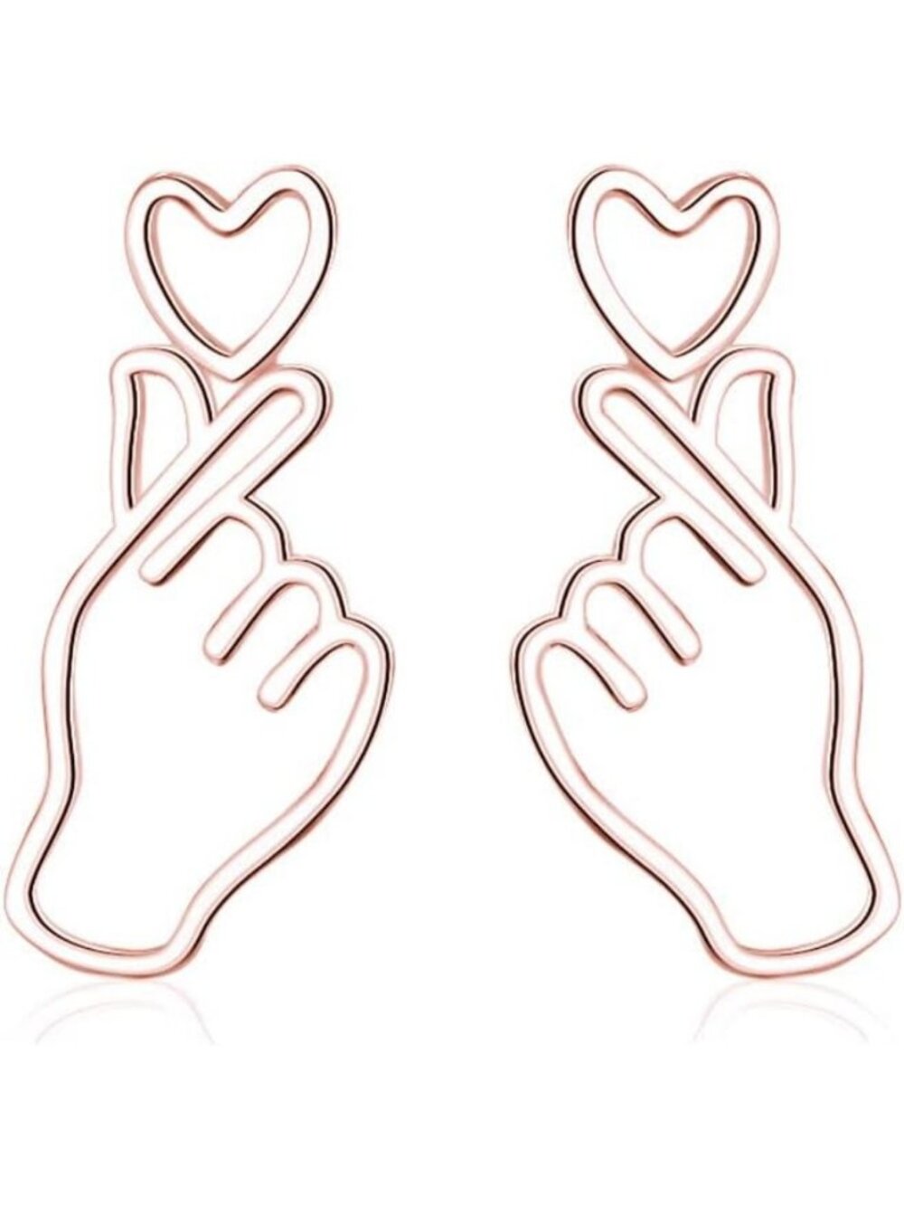 925 Sterling Silver Heart Stud Earrings for Women & Teens - Unique Sweet Love